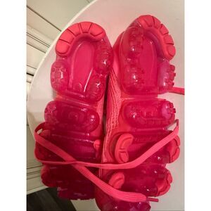 Nike Air Womens Vapormax 3.0 Flyknit Trainers Athletic Sneakers Pink Sz 8.5 NWOT